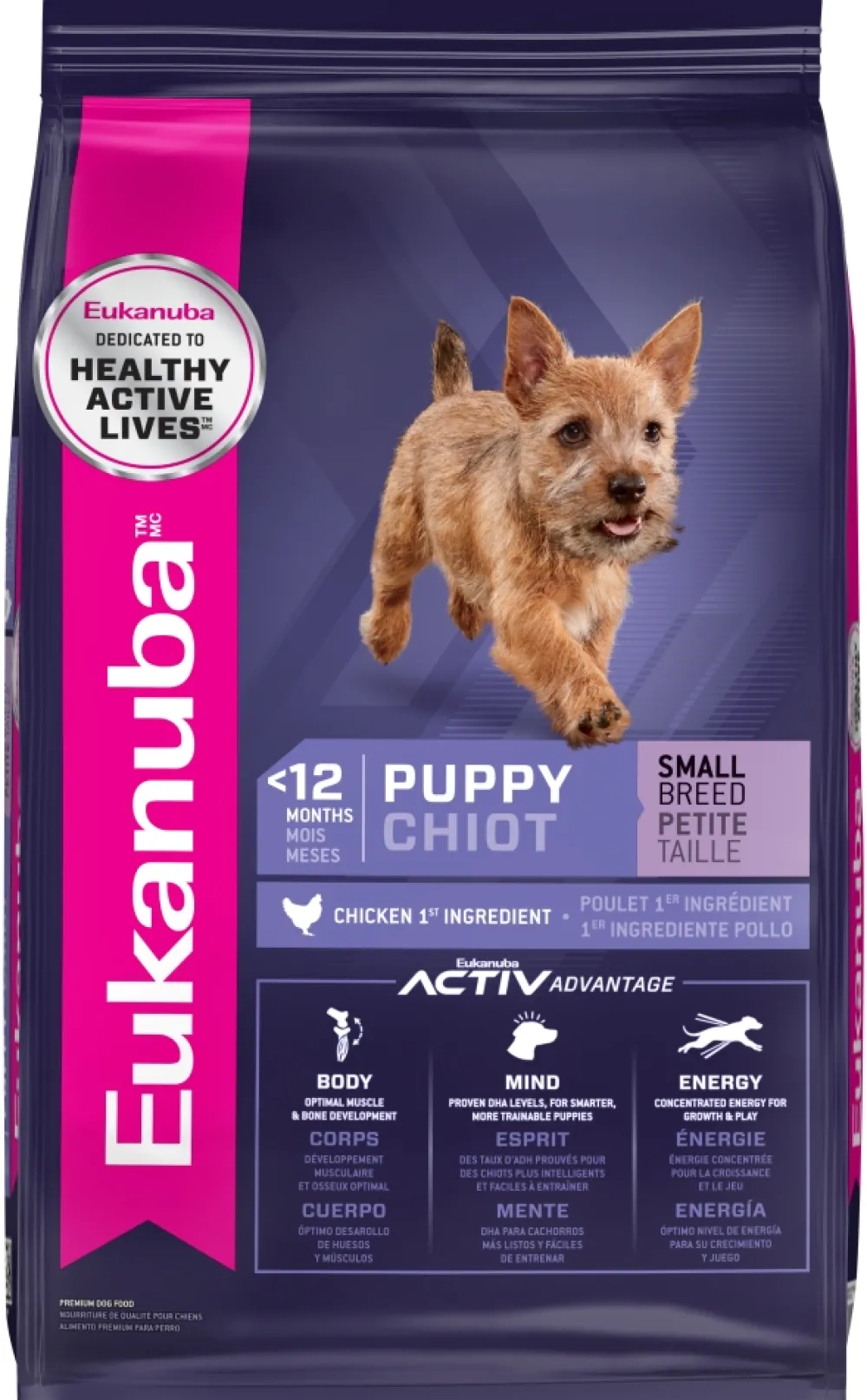 Eukanuba Dry Food^Puppy Small Breed Chicken 1st Ingredient Dry Dog Food, 15-lb
