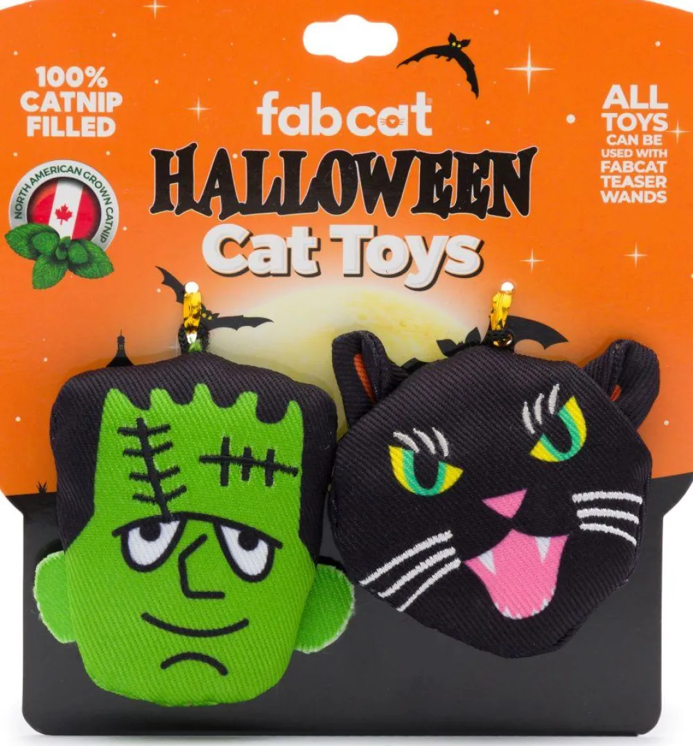 Fabdog Toys | Toys^fabcat Halloween Frankenstein & Cat Catnip Cat Toy