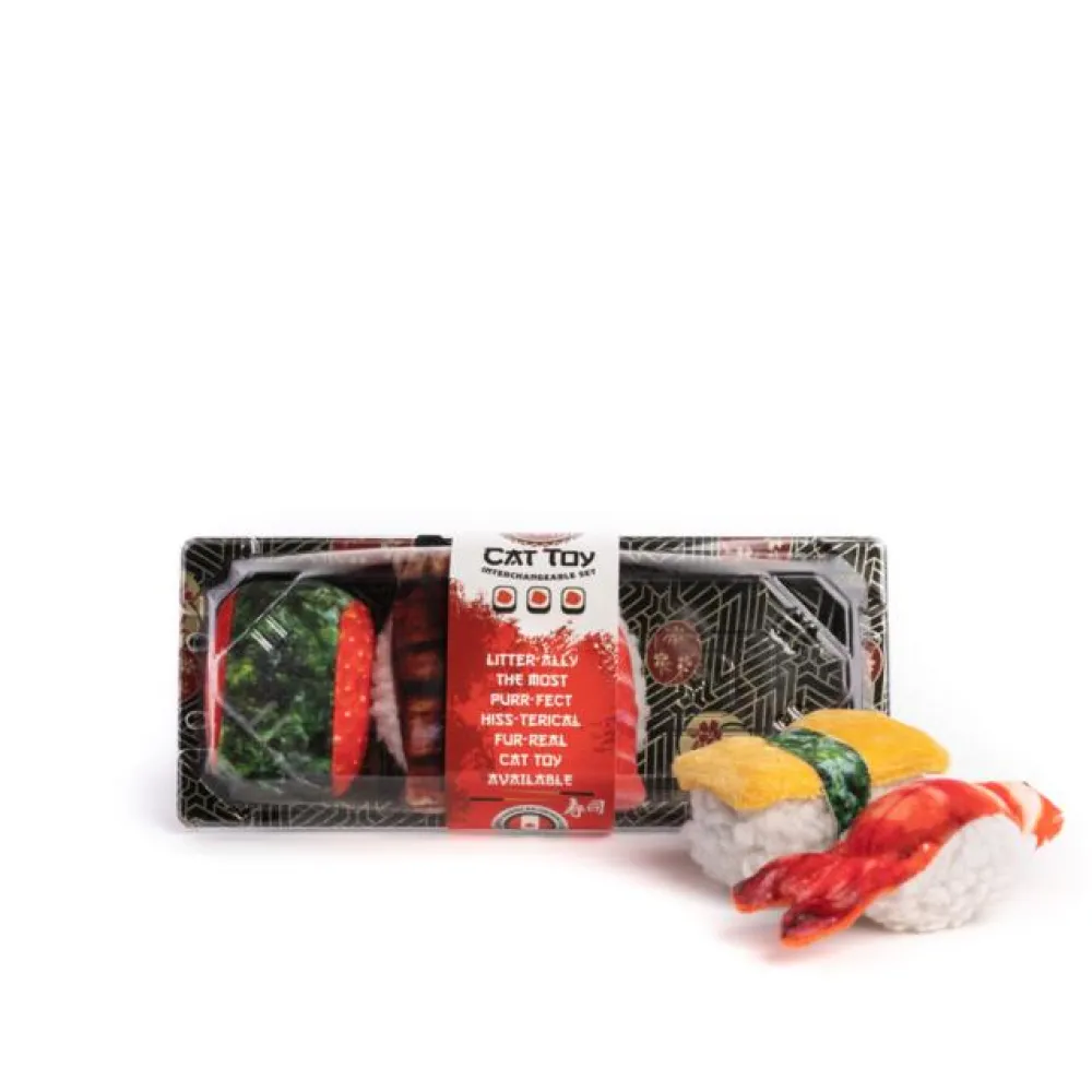 Fabdog Toys | Toys^fabcat Sushi Tray Cat Toy, 5-count