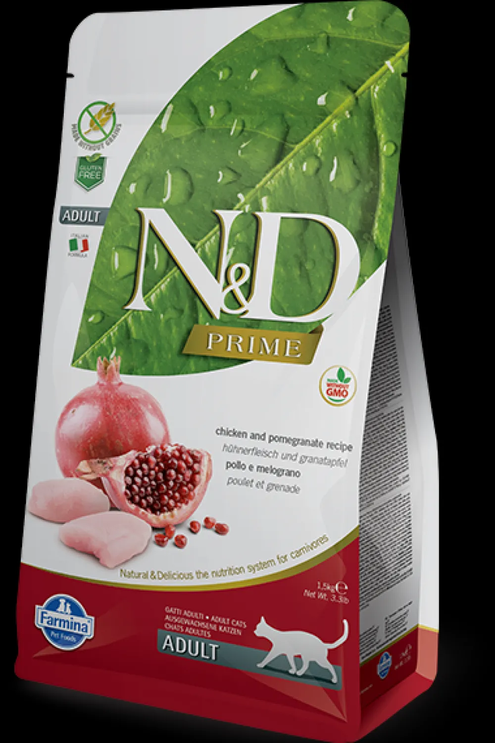 Farmina Dry Food^N&D Prime Chicken & Pomegranate Dry Cat Food, 3.3-lb