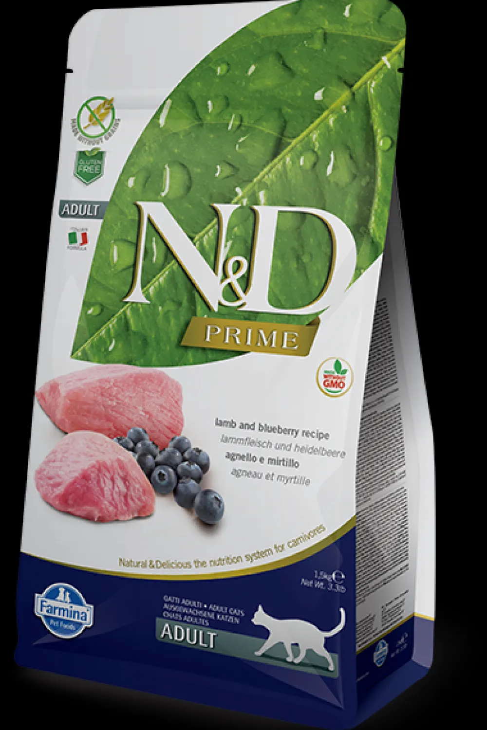 Farmina Dry Food^N&D Prime Lamb & Blueberry Dry Cat Food, 3.3-lb