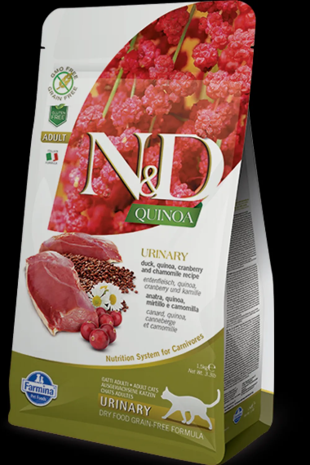 Farmina Dry Food^N&D Quinoa Urinary Duck Dry Cat Food, 3.3-lb