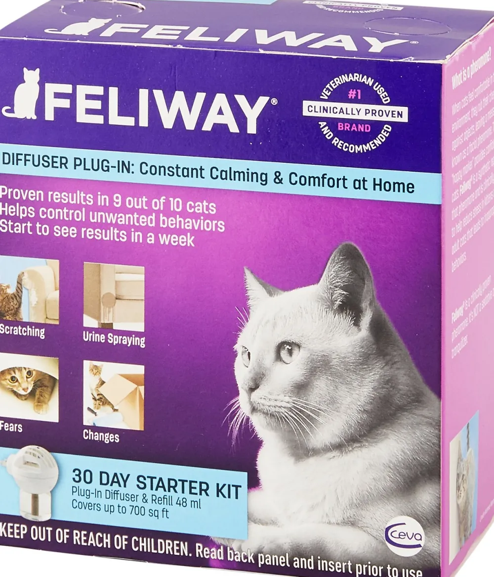 Feliway Healthcare | Healthcare^30 Day Starter Kit Plug-In Diffuser & Refill, 48-ml