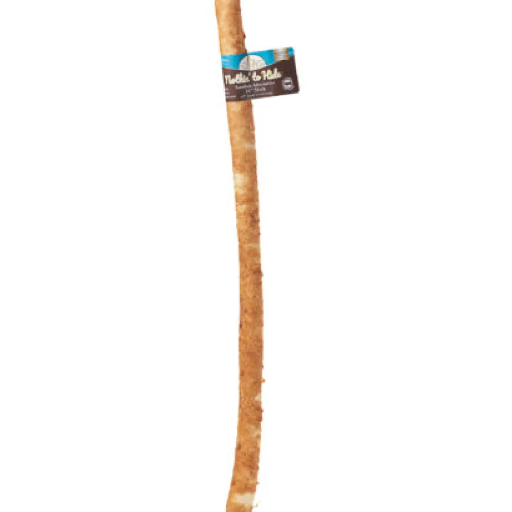 Fieldcrest Farms Bully Sticks & Natural Chews^Nothin' to Hide Beef Rawhide Alternative Dog Treat, X-Large, 24-in