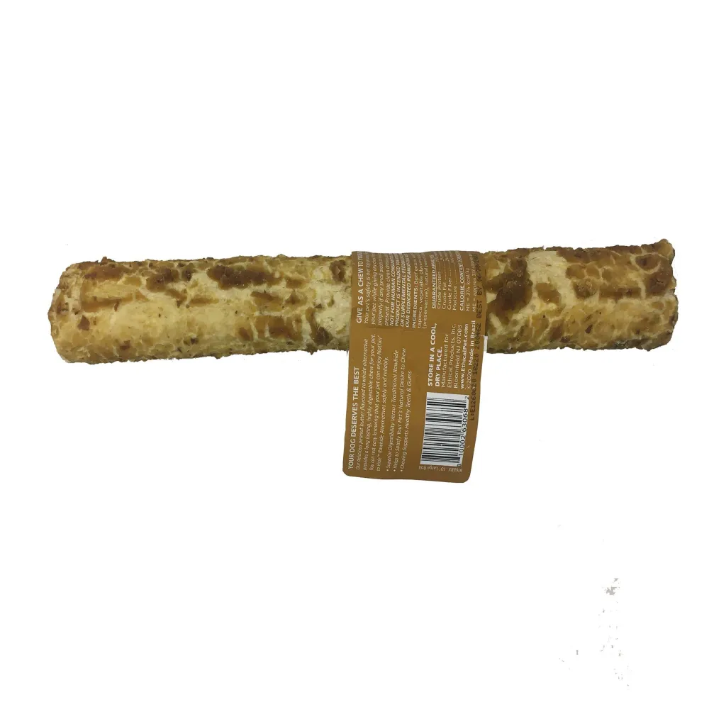 Fieldcrest Farms Bully Sticks & Natural Chews^Nothin' to Hide Large Roll Peanut Butter Dog Treats, 10-in