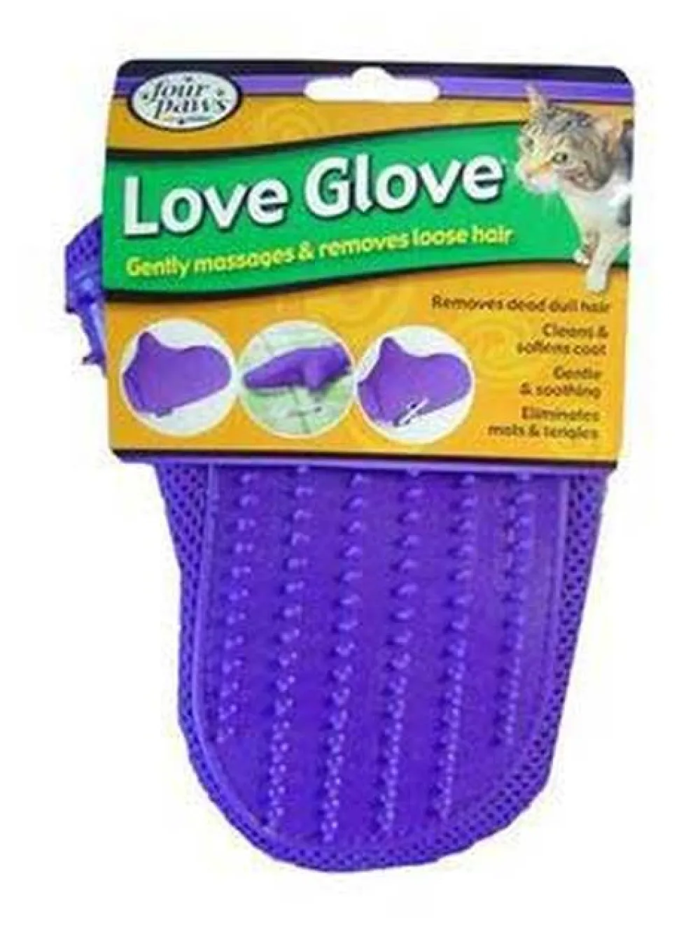 Four Paws Grooming | Grooming^Love Glove Grooming Mitt For Cats