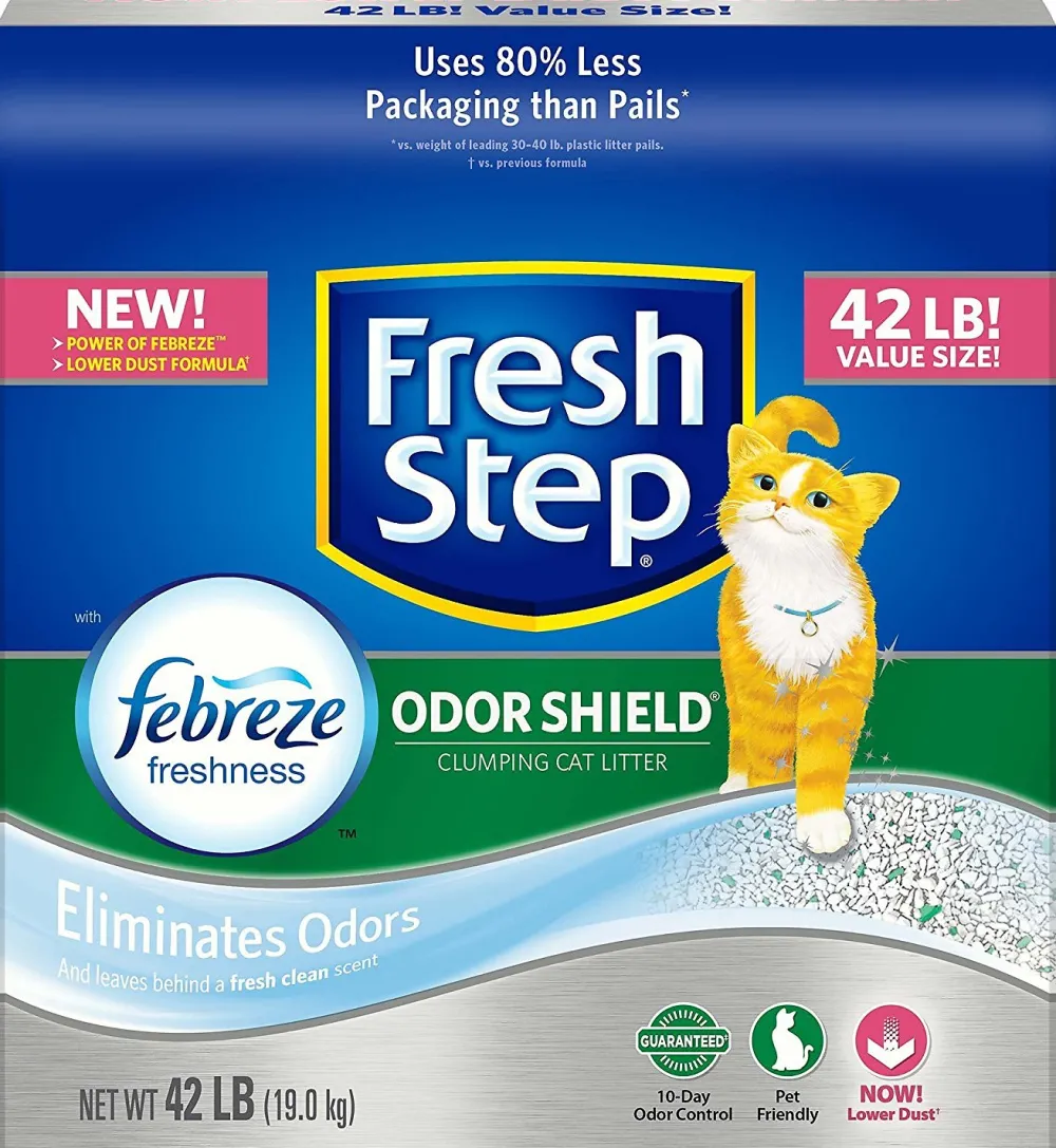 Fresh Step Litter & Accessories | Litter & Accessories^Odor Shield Scented Cat Litter, 42-lb