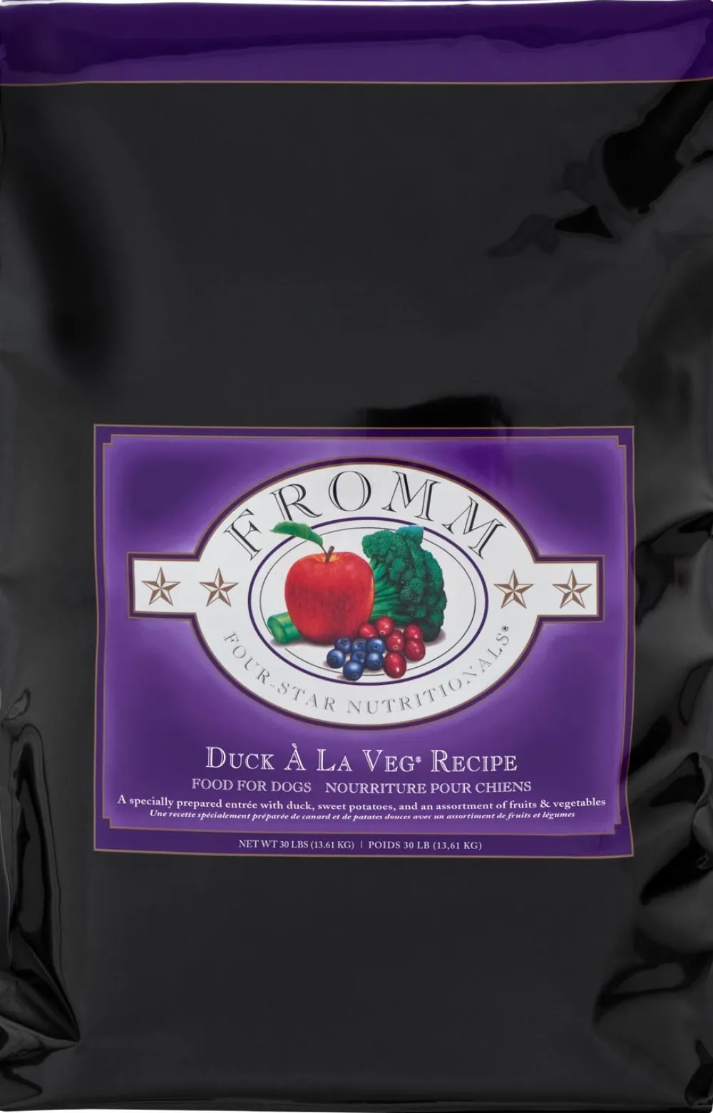 Fromm Dry Food^Four-Star Nutritionals Duck A La Veg Dry Dog Food, 4-lb