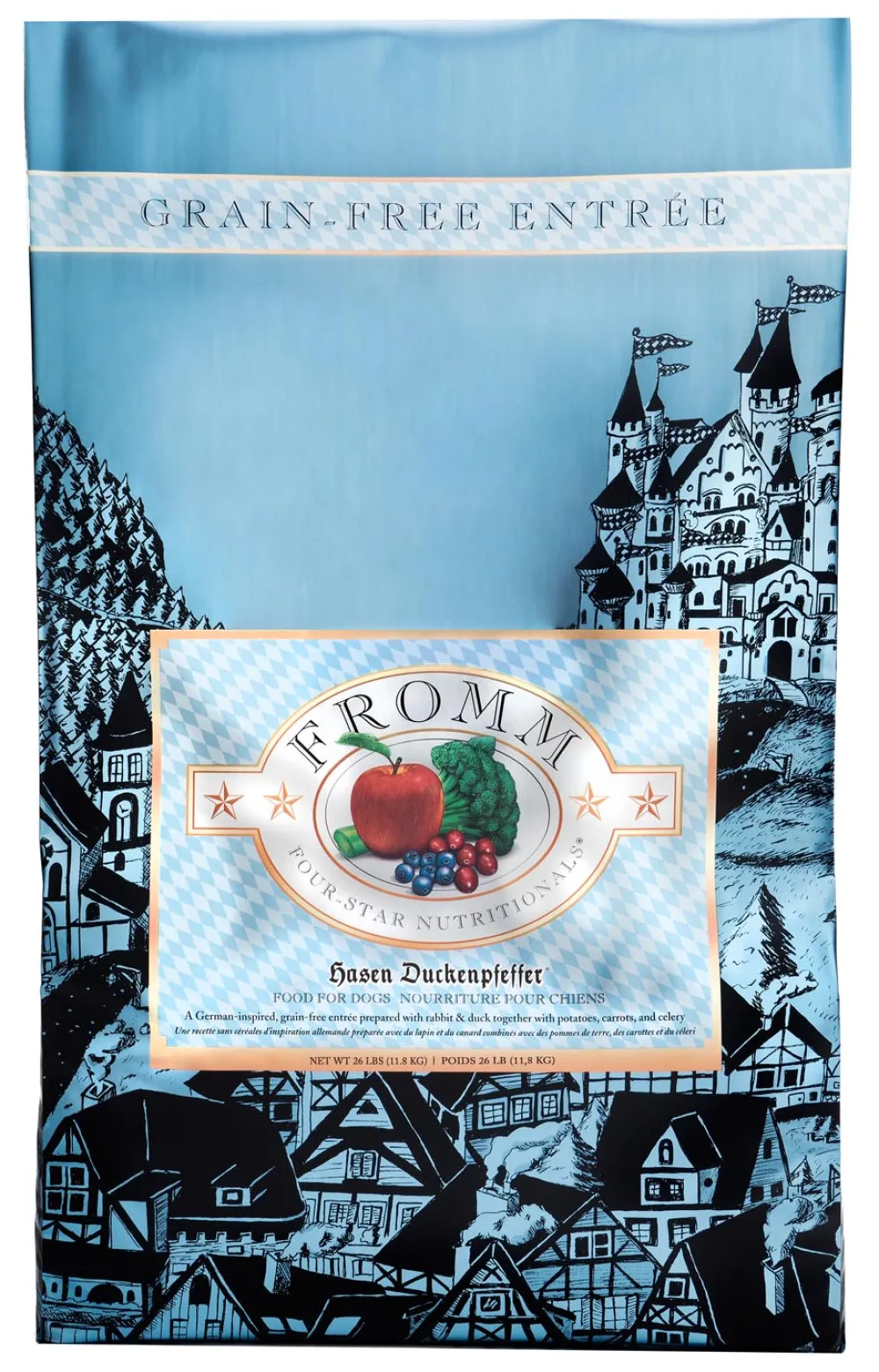 Fromm Dry Food^Four-Star Nutritionals Hasen Duckenpfeffer Dry Dog Food, 4-lb