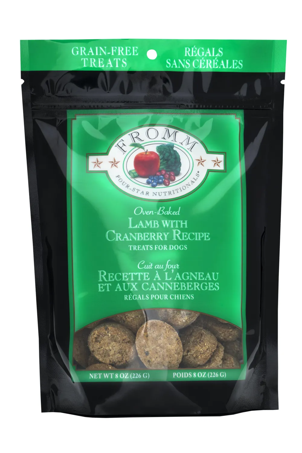 Fromm Biscuits & Crunchy Treats^Four-Star Nutritionals Lamb with Cranberry Dog Treats, 8-oz