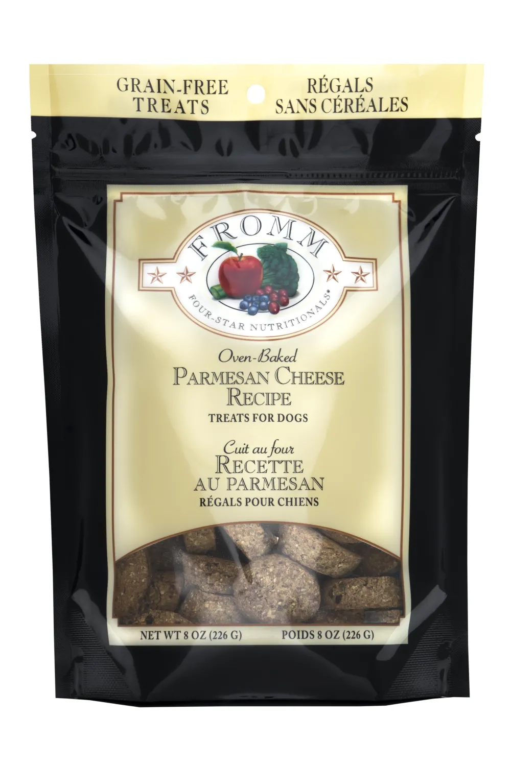 Fromm Biscuits & Crunchy Treats^Four-Star Nutritionals Parmesan Cheese Dog Treats, 8-oz
