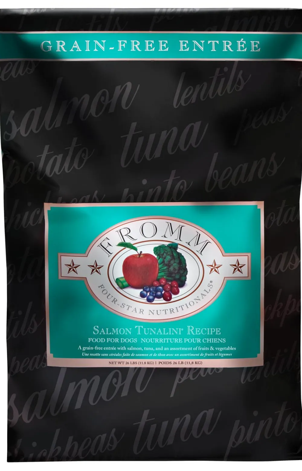 Fromm Dry Food^Four-Star Nutritionals Salmon Tunalini Dry Dog Food, 4-lb