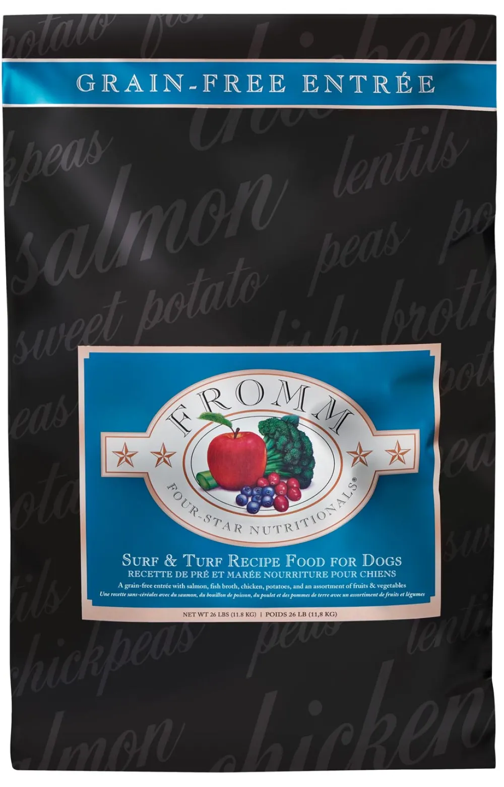 Fromm Dry Food^Four-Star Nutritionals Surf & Turf Dry Dog Food, 4-lb