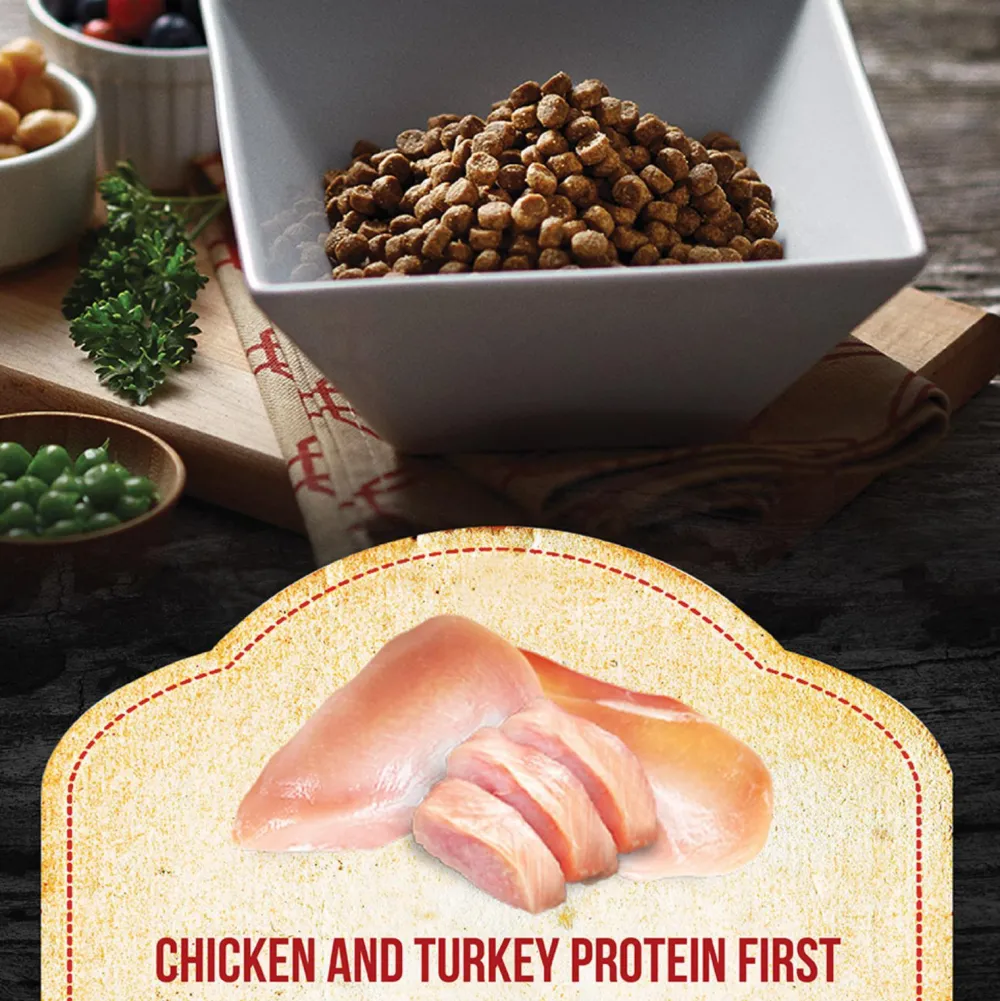 Fussie Cat Dry Food^Market Fresh Chicken & Turkey Recipe Grain-Free Dry Cat Food, 2-lb