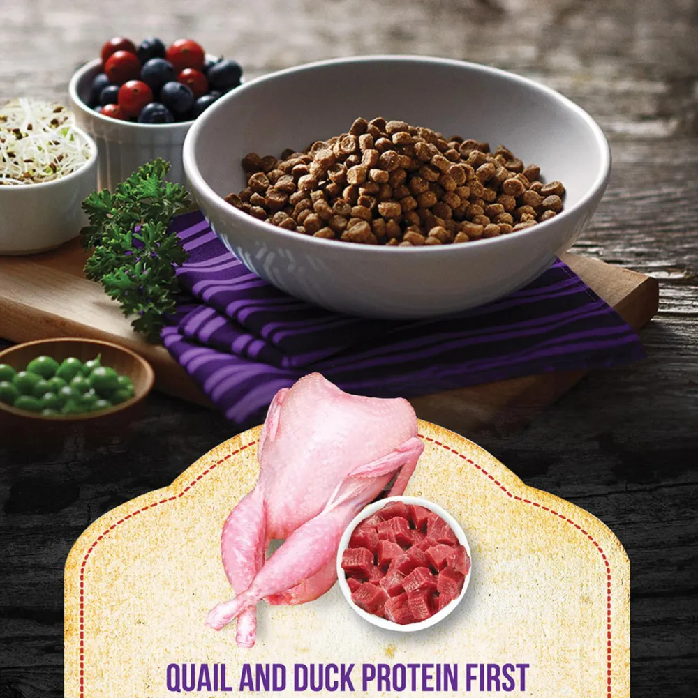Fussie Cat Dry Food^Market Fresh Quail & Duck Recipe Grain-Free Dry Cat Food, 2-lb