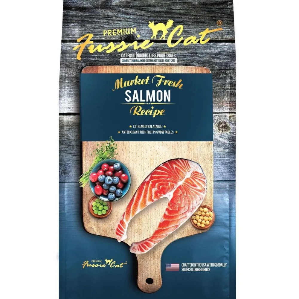 Fussie Cat Dry Food^Market Fresh Salmon Recipe Grain-Free Dry Cat Food, 2-lb
