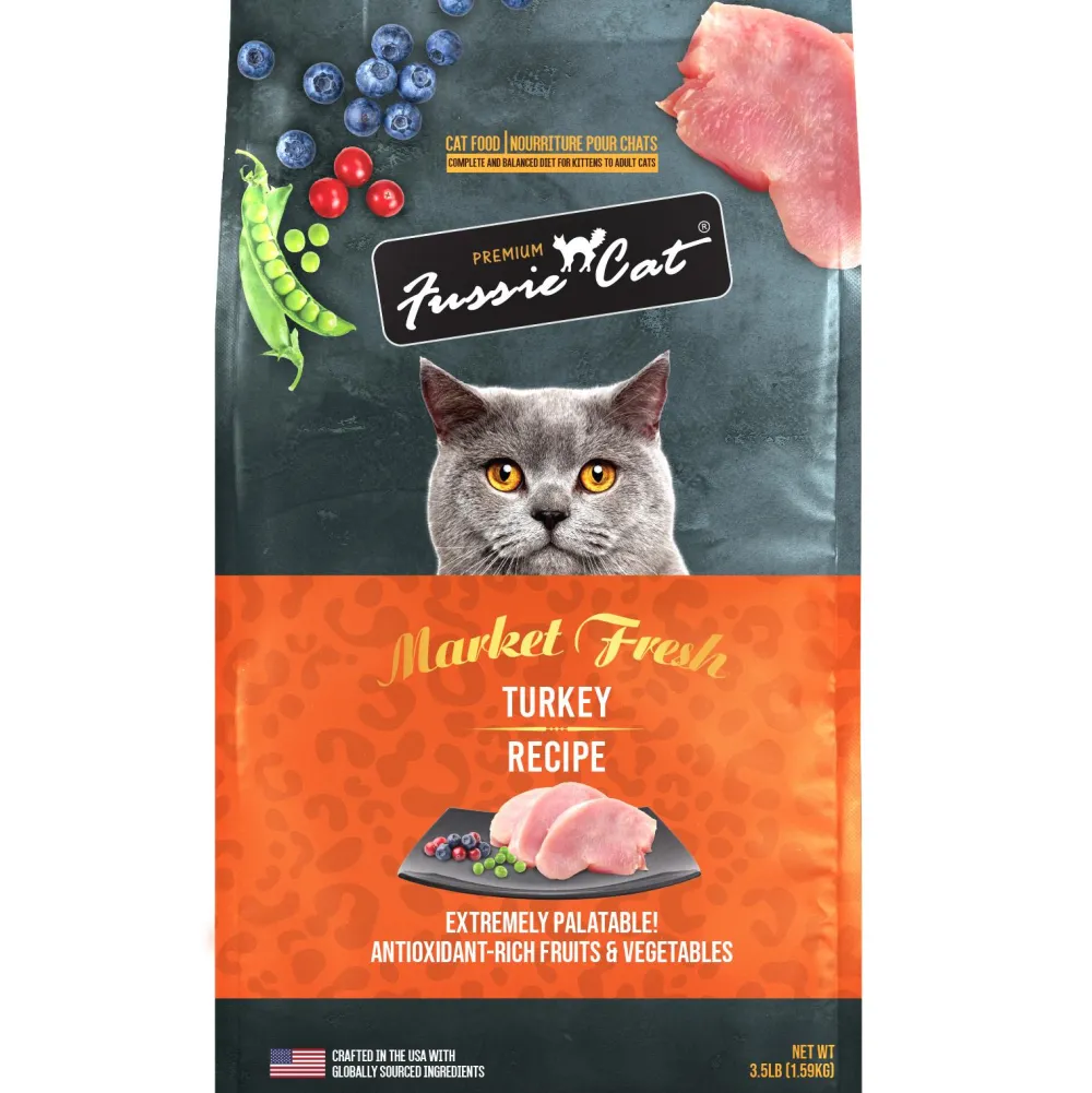 Fussie Cat Dry Food^Market Fresh Turkey Recipe Dry Cat Food, 10-lb