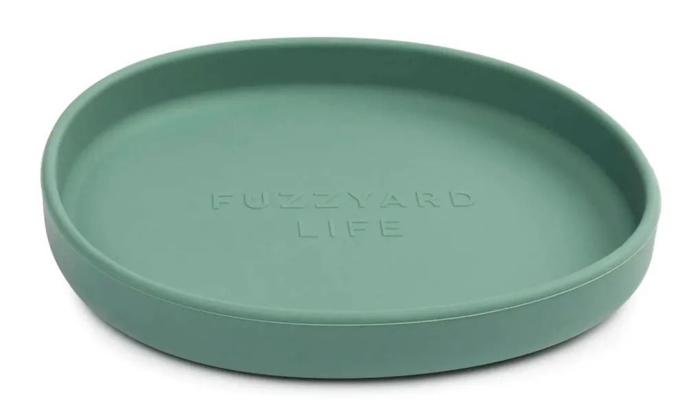 Fuzzyard Bowls & Feeders | Bowls & Feeders^Life Silicone Cat Dish, Myrtle Green