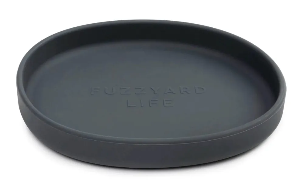 Fuzzyard Bowls & Feeders | Bowls & Feeders^Life Silicone Cat Dish, Slate Grey