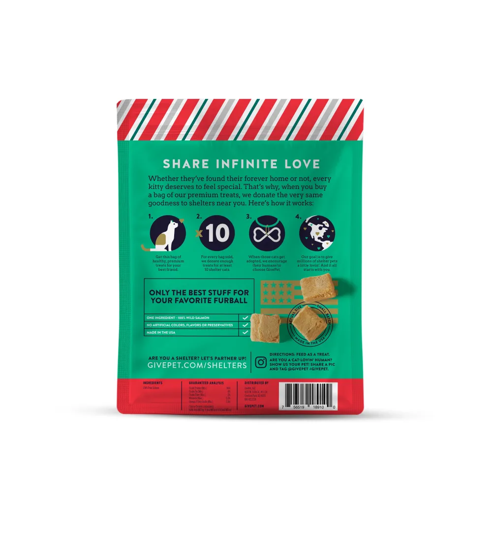 Givepet Freeze-Dried Treats^Naughty or Mice Salmon Freeze-Dried Cat Treats, 1-oz