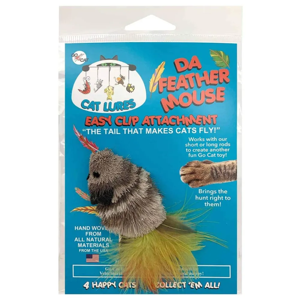 Go Cat Toys | Toys^Da Feather Mouse Refill Cat Toy
