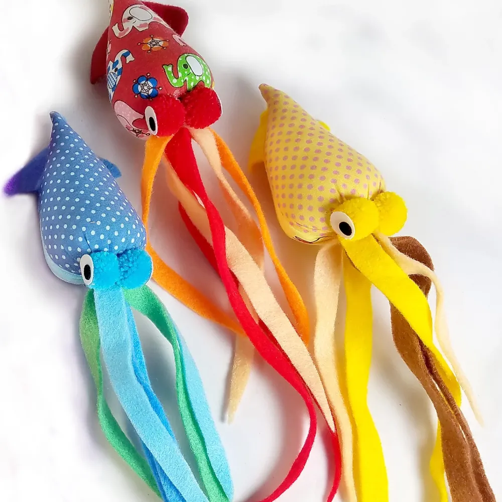 Goli Design Toys | Toys^Tenggo Squid Catnip Cat Toy, Assorted