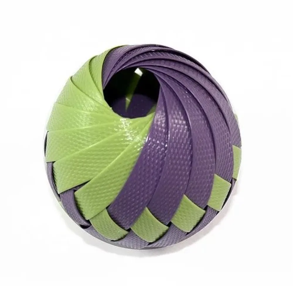 Goli Design Toys | Toys^s Roli Ball Cat Toy, Eggplant & Olive