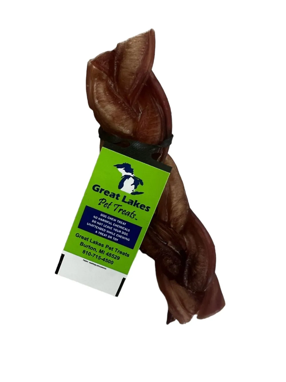 Great Lakes Pet Treats Bully Sticks & Natural Chews^Great Lakes Braided Bull Stick Dog Treats, 5-6-in