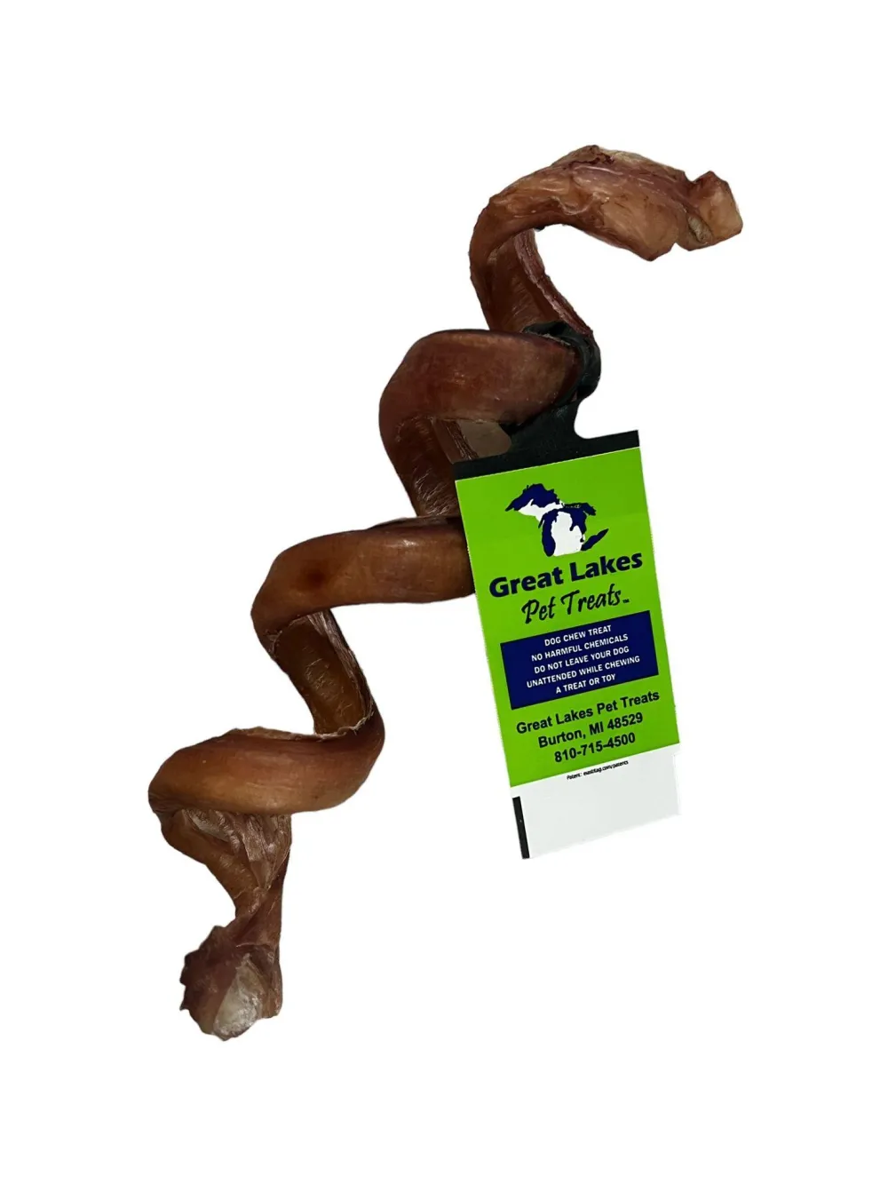 Great Lakes Pet Treats Bully Sticks & Natural Chews^Great Lakes Bully Spirals Dog Treats, 7-9-in