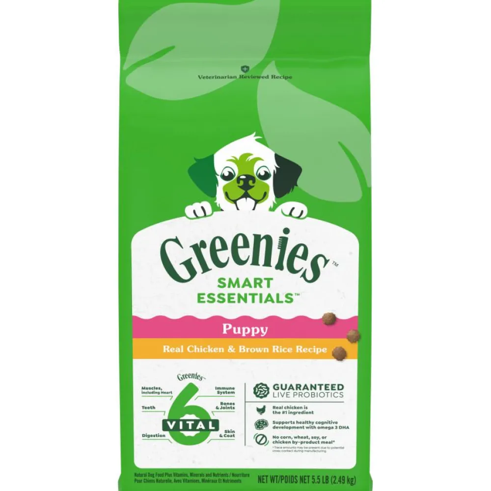 Greenies Dry Food^Smart Essentials Real Chicken & Brown Rice Puppy Dry Dog Food, 5.5-lb