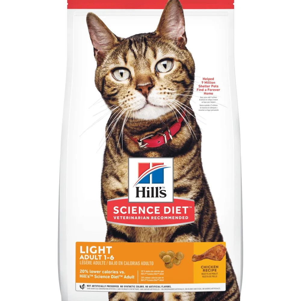 Hill's Science Diet Dry Food^Adult Light Chicken Dry Cat Food, 4-lb
