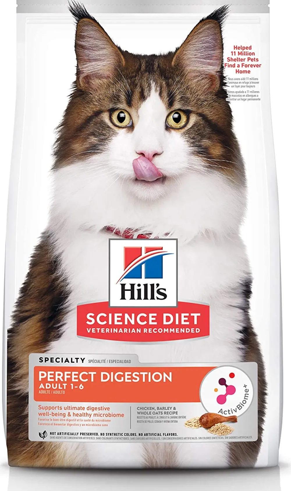Hill's Science Diet Dry Food^Adult Perfect Digestion Chicken Cat Dry Food, 3.5-lb