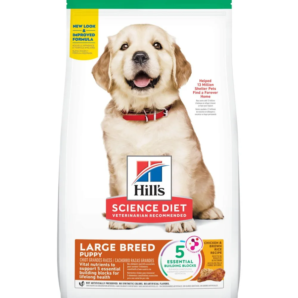 Hill's Science Diet Dry Food^Puppy Large Breed Chicken & Brown Rice Dry Dog Food, 27.5-lb
