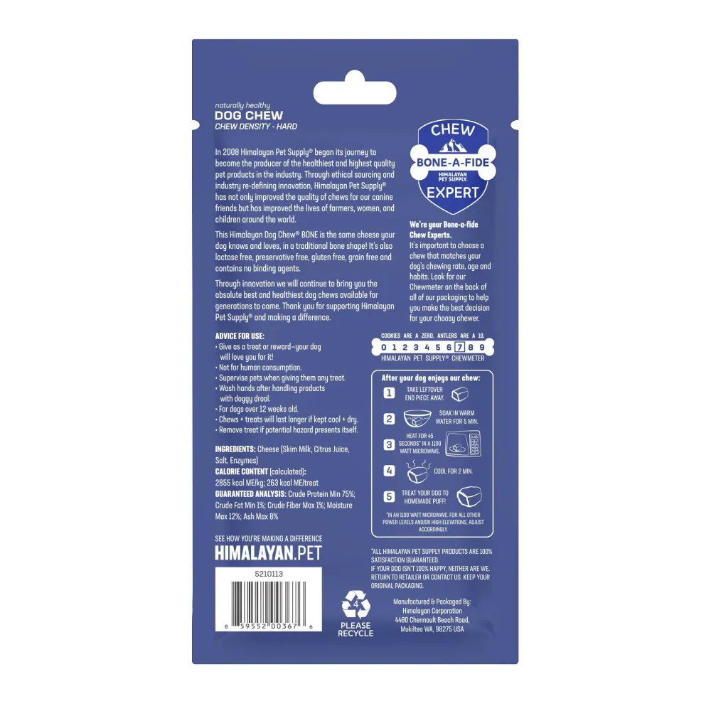 Himalayan Pet Supply Bully Sticks & Natural Chews^Bone Chew Dog Treat, Medium