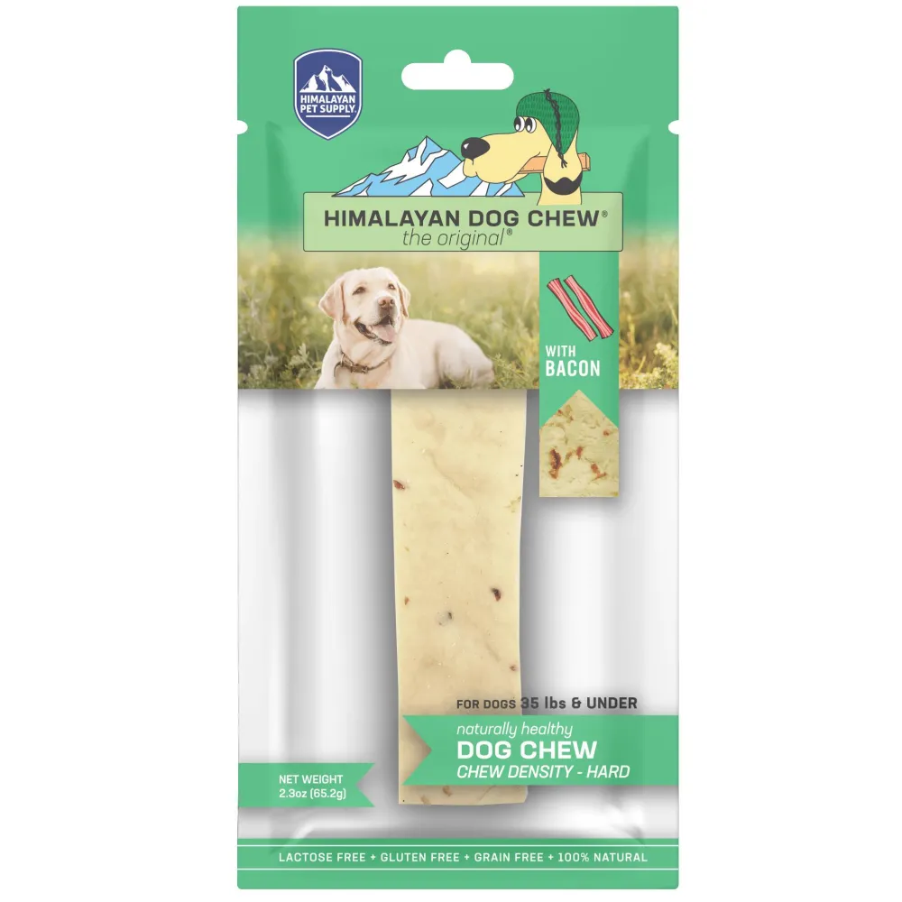 Himalayan Pet Supply Dental & Hard Chews^Dog Chew, Bacon Flavor, Medium