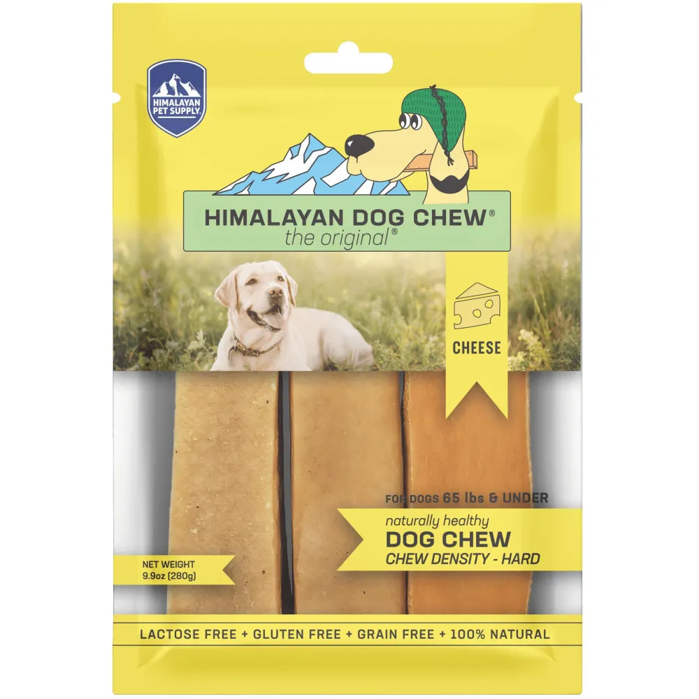 Himalayan Pet Supply Dental & Hard Chews^Dog Chew, Cheese, Mixed, 3-pk