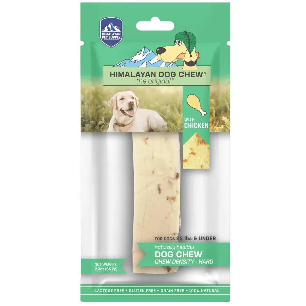 Himalayan Pet Supply Dental & Hard Chews^Dog Chew, Chicken Flavor, Medium