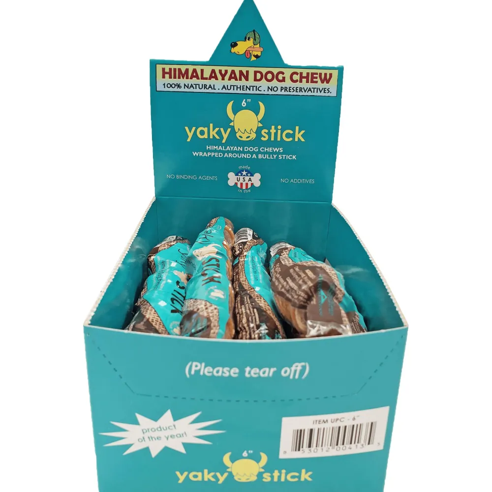 Himalayan Pet Supply Bully Sticks & Natural Chews^yakySTICK Bully Stick Dog Treats, 6-in