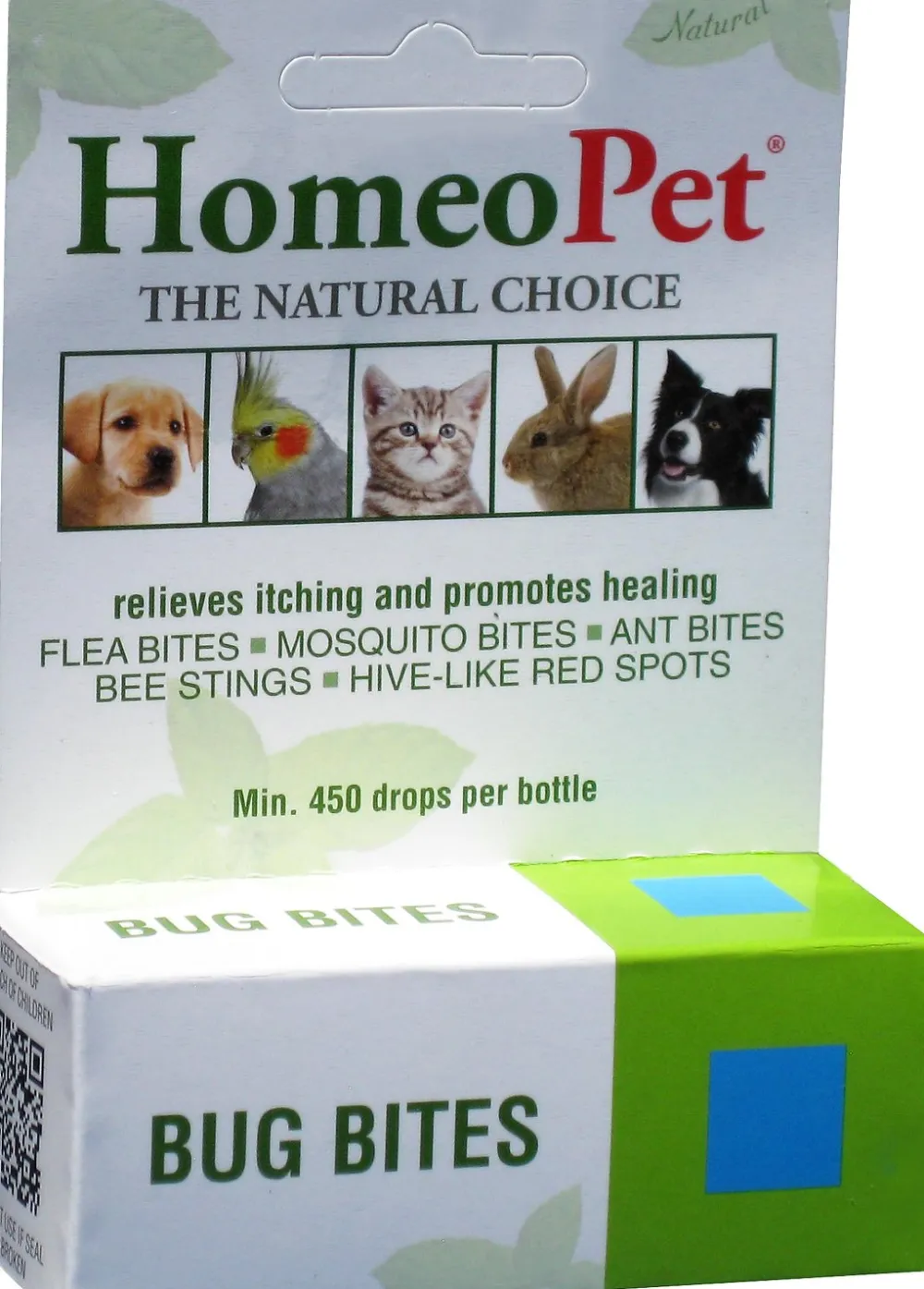 Homeopet Grooming & Health^Bug Bites Dog, Cat, Bird & Small Animal Supplement, 450 drops