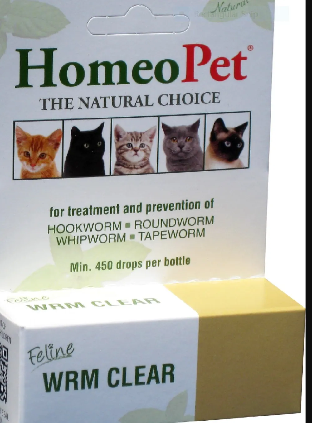 Homeopet Healthcare | Healthcare^Feline WRM Clear Cat Supplement, 450 drops