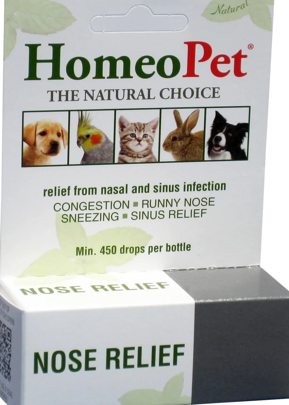 Homeopet Healthcare | Healthcare^Nose Relief Dog, Cat, Bird & Small Animal Supplement, 450 drops