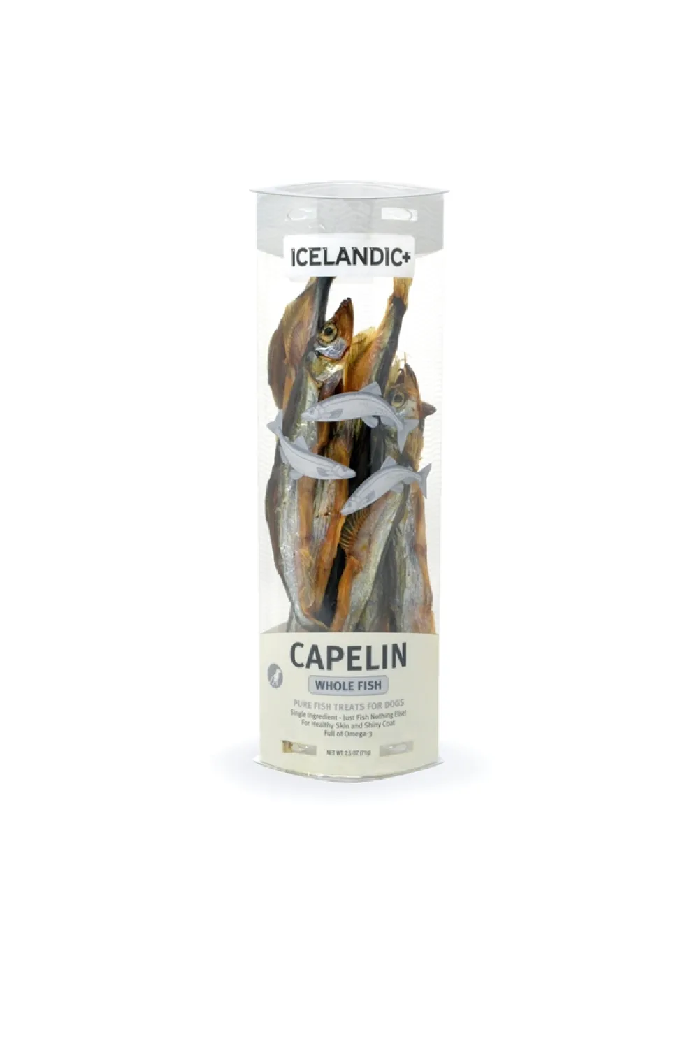 Icelandic+ Air-Dried & Dehydrated Treats^Capelin Whole Fish Dog Treats, 2.50-oz