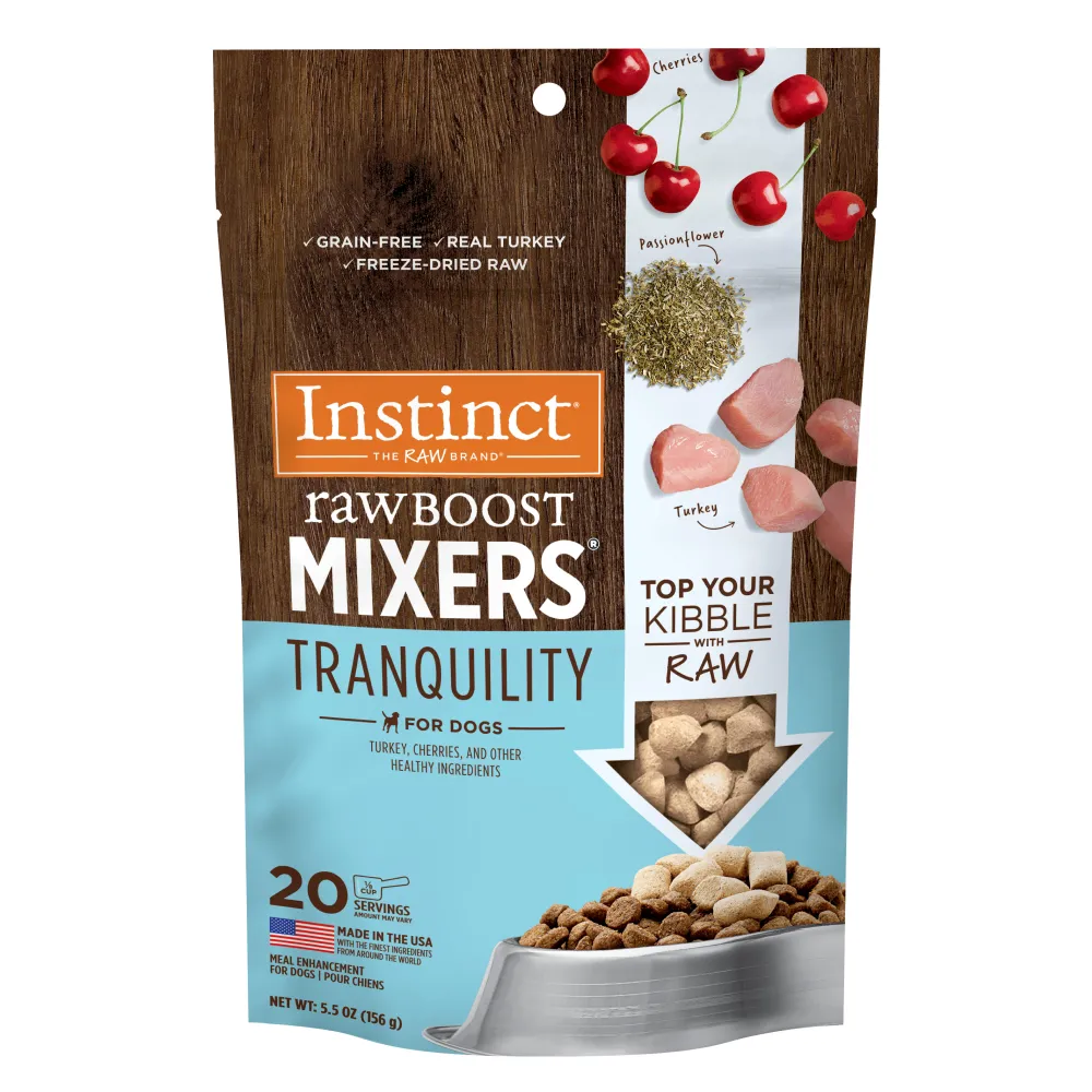 Instinct Food Toppings^Raw Boost Mixers Tranquility Freeze-Dried Dog Food Topper, 5.5-oz