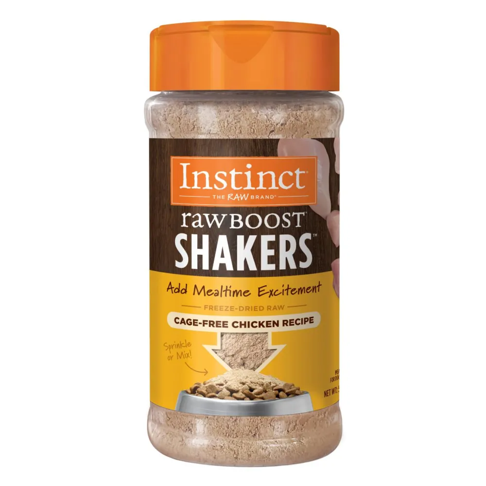 Instinct Food Toppings^Raw Boost Shakers Chicken Freeze-Dried Raw Dog Food Topper, 5.5-oz