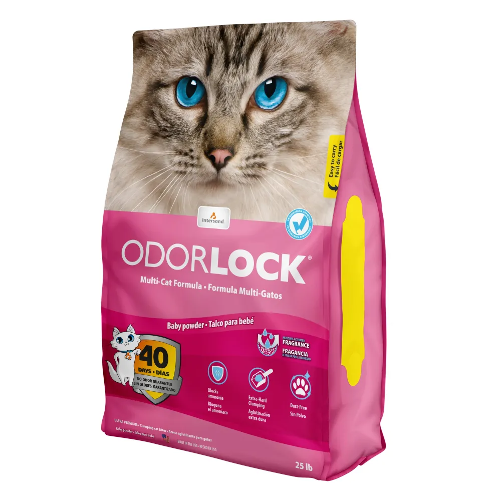 Intersand Litter & Accessories | Litter & Accessories^OdorLock Baby Powder Cat Litter, 25-lb