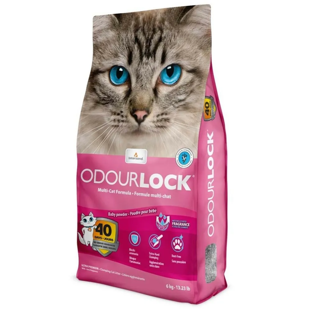 Intersand Litter & Accessories | Litter & Accessories^OdorLock Baby Powder Cat Litter, 13-lb | 6-kg
