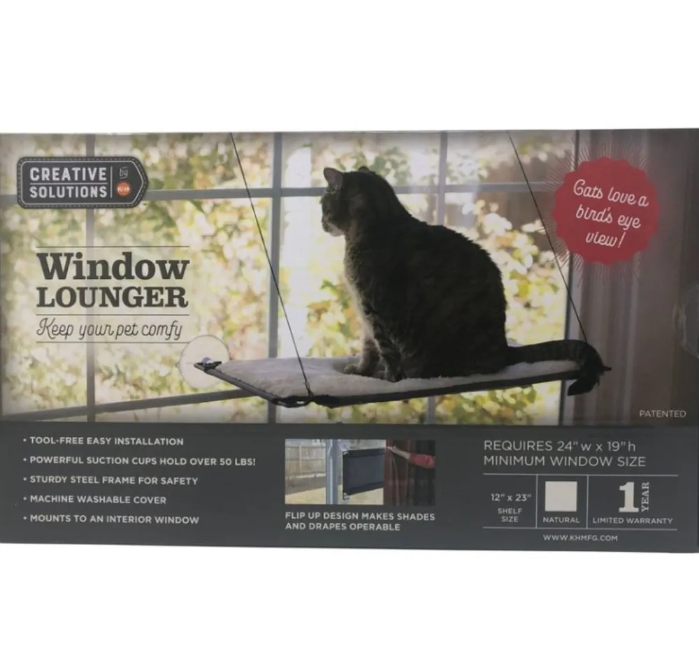 K&H Pet Products Beds & Mats | Beds & Mats^K&H Creative Solutions Natural Window Cat Lounger, 12-in x 23-in