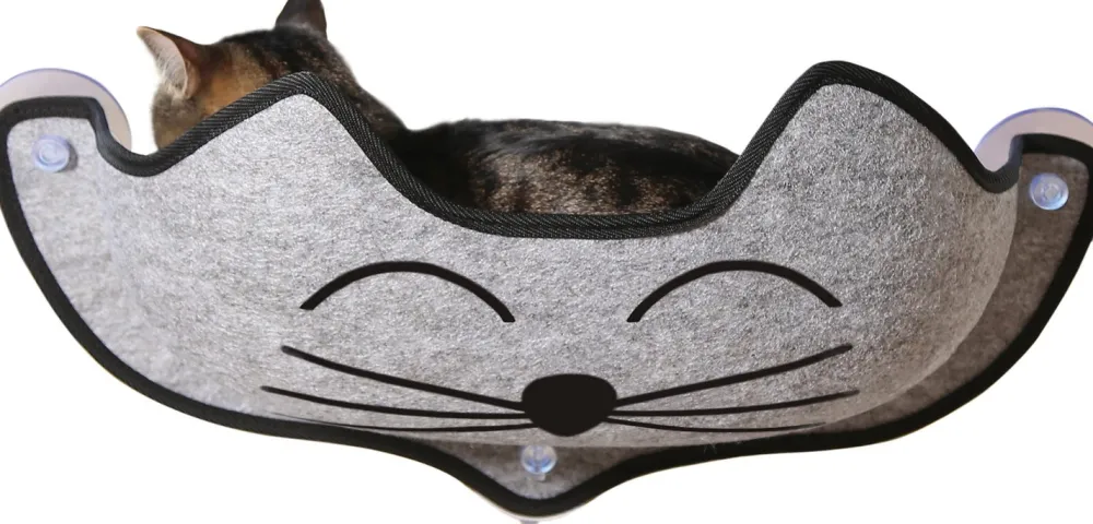K&H Pet Products Trees, Condos & Scratchers | Trees, Condos & Scratchers^EZ Mount Cat Window Perch, Gray