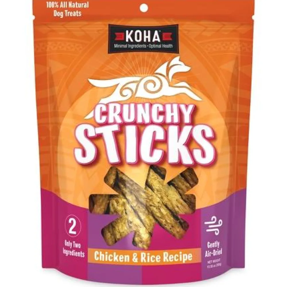 Koha Biscuits & Crunchy Treats^Crunchy Sticks Chicken & Rice Recipe Dog Treats, 10.58-oz