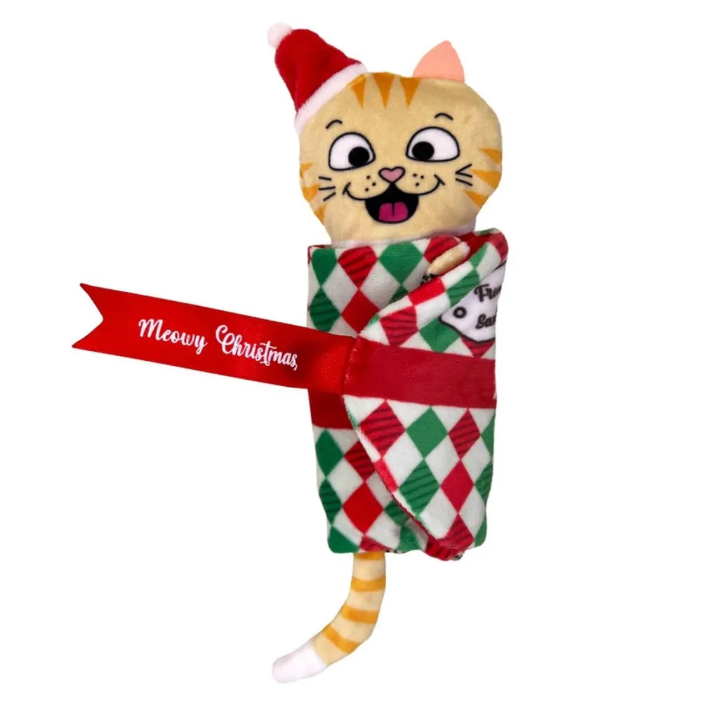 Kong Toys | Toys^Holiday Pull-A-Partz Present Cat Toy